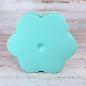 Aqua Blue Ceramic Flower Power Daisy Vase Aida & Jade A&J Silicone One Design